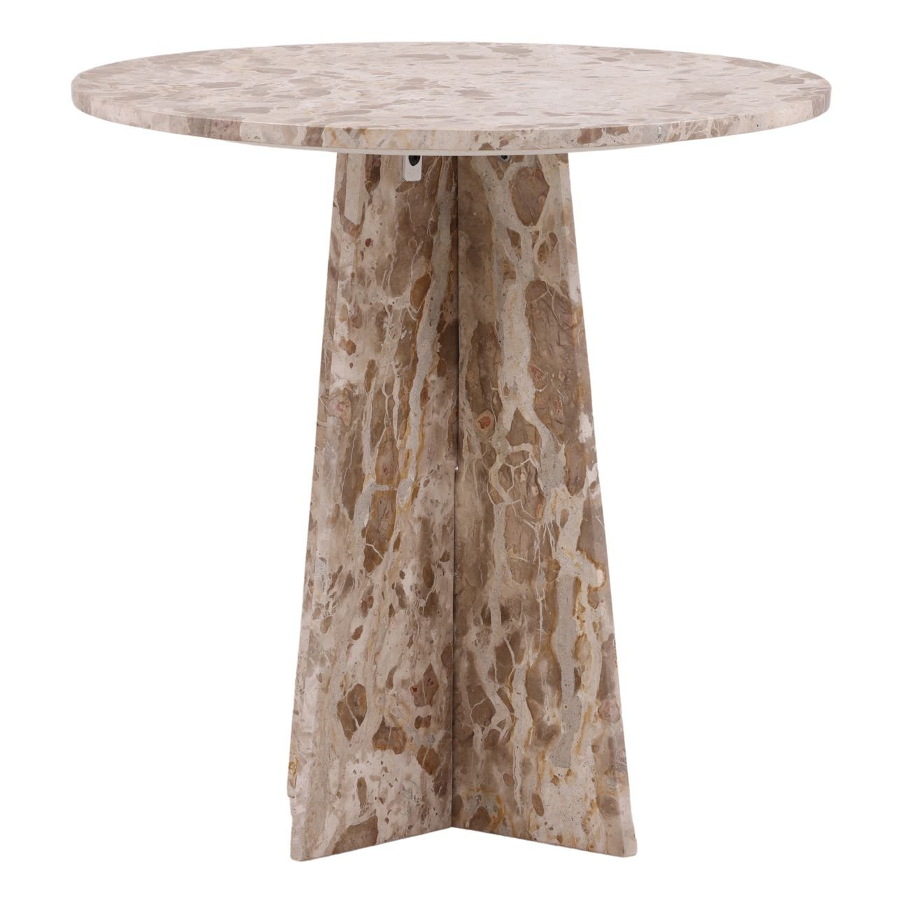Beige Tendu Marble Table 30 in Wide