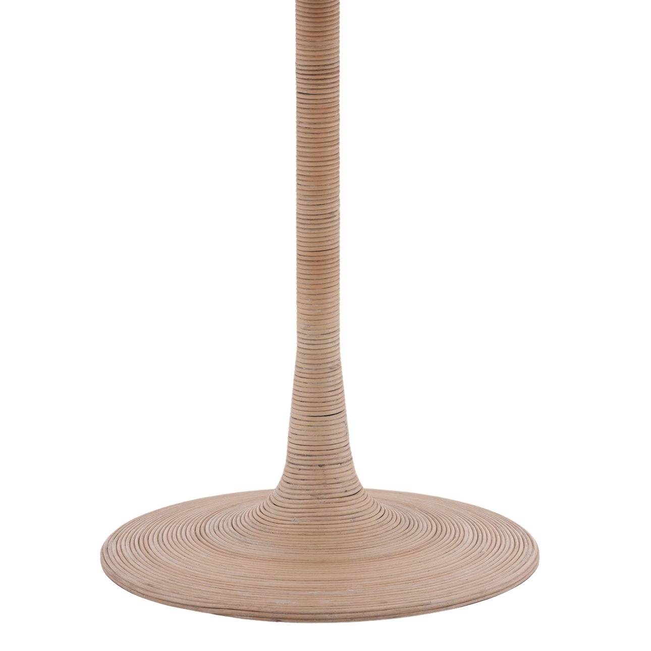 Natural Travertine, Cane and Iron Table 36 in Wide