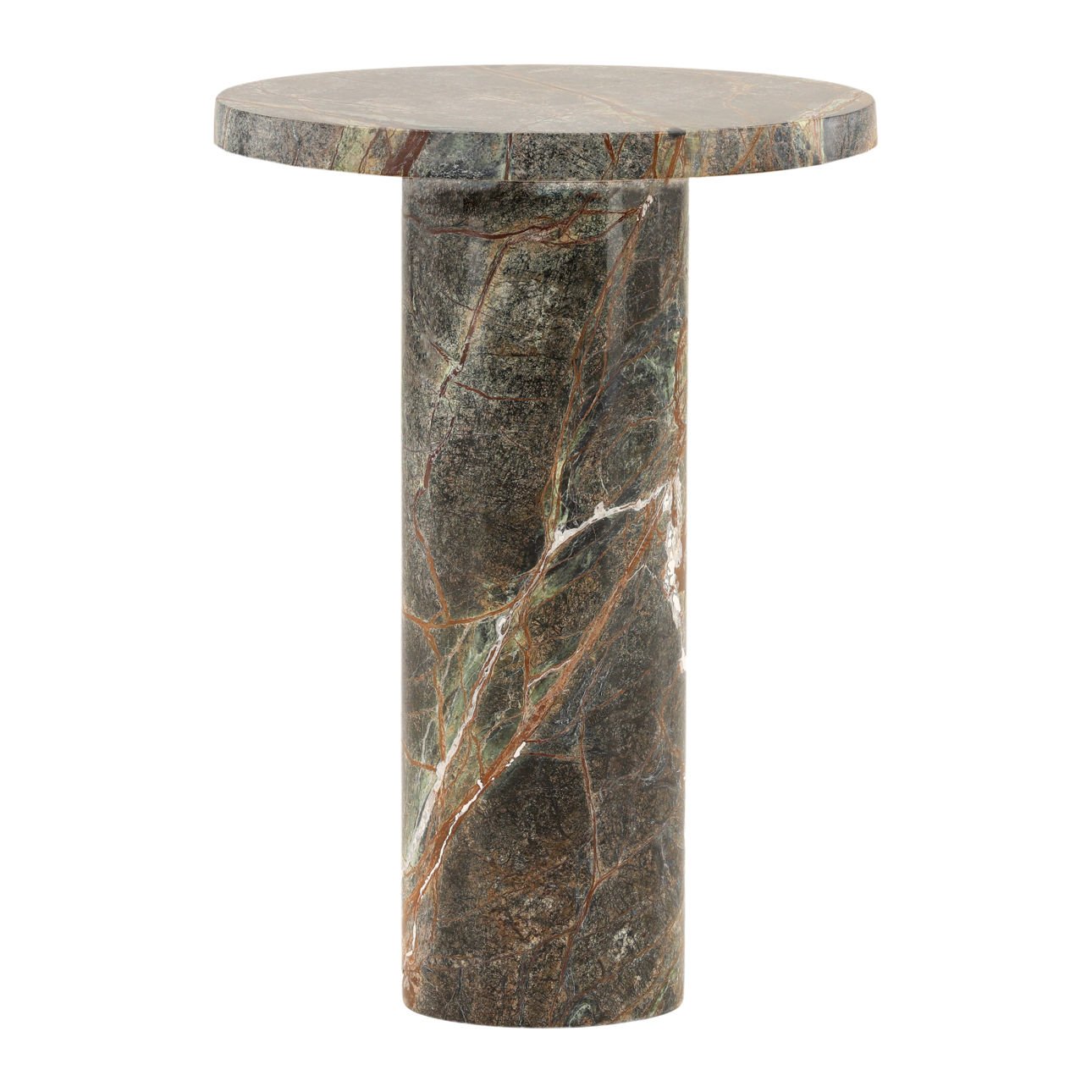 Green Marble Table 16 in Wide