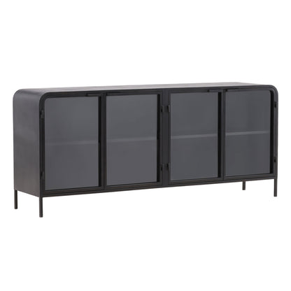 Elevated Iron and Glass Cabinet
