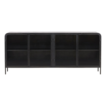 Elevated Iron and Glass Cabinet