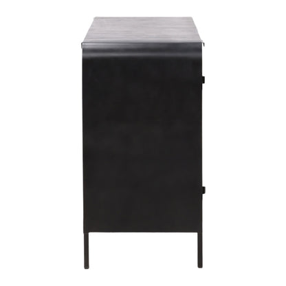 Elevated Iron and Glass Cabinet