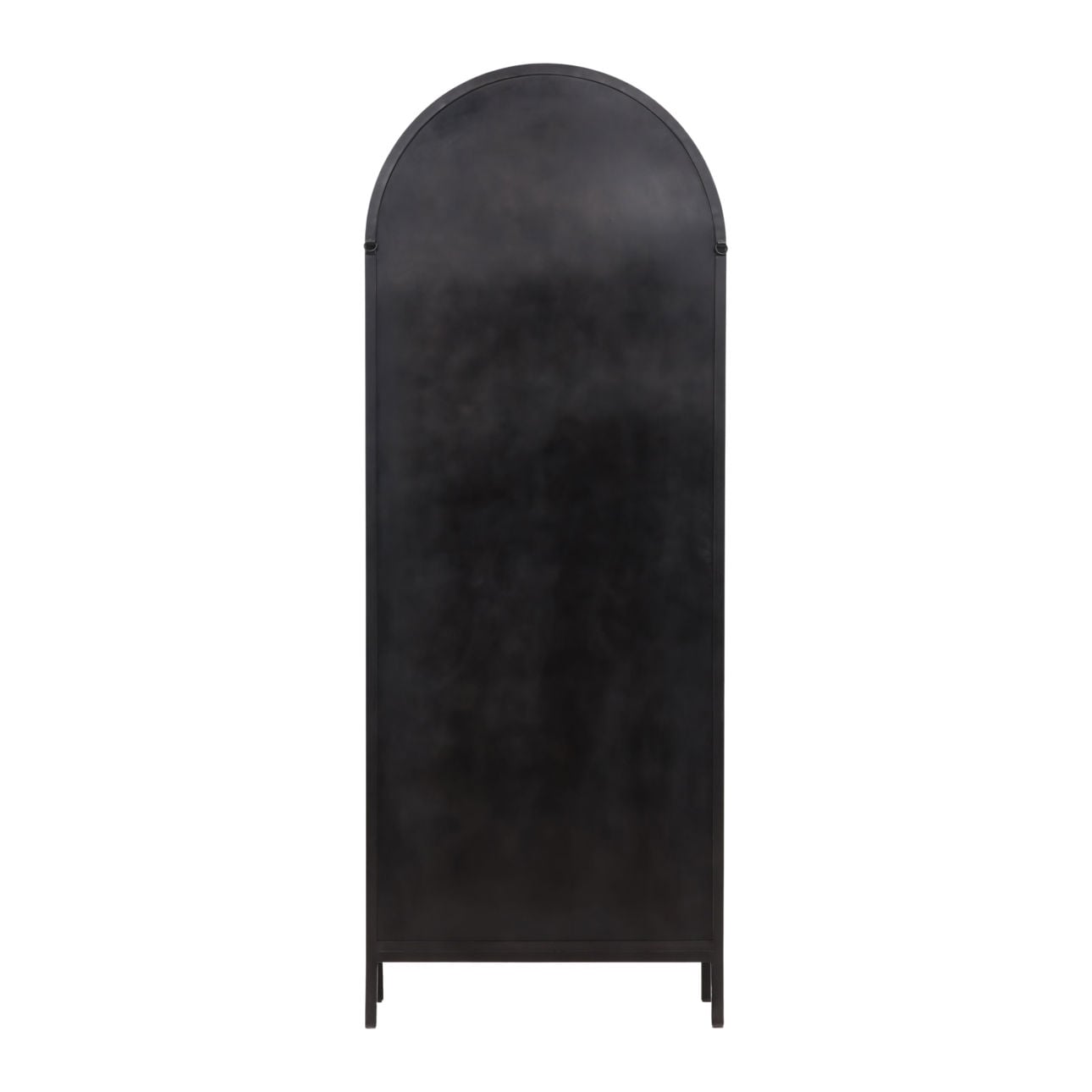 Black Iron and Glass Cabinet 32 in Wide