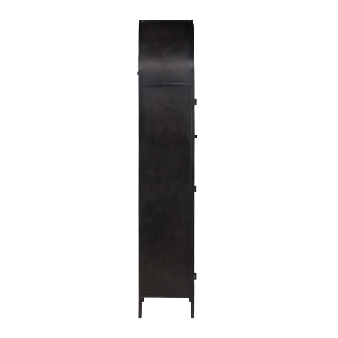 Black Iron and Glass Cabinet 32 in Wide