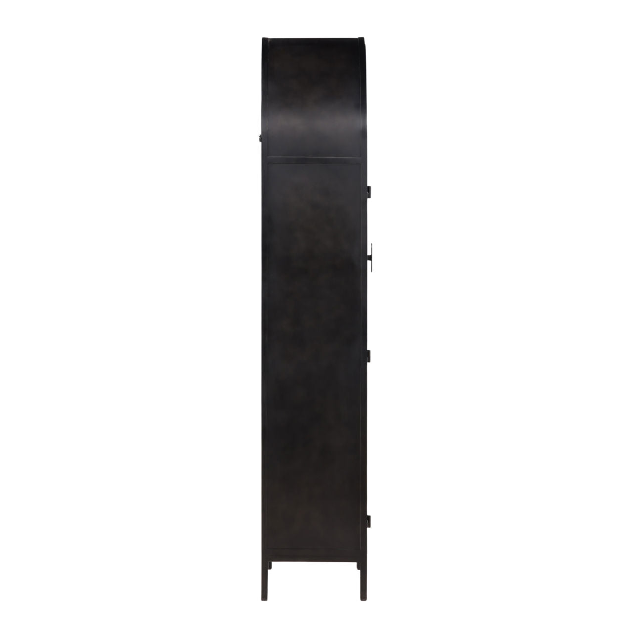 Black Iron and Glass Cabinet 32 in Wide