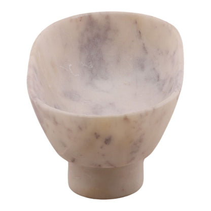 White Marble Bowl 10 in Wide