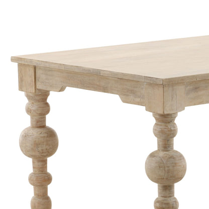 Whitewash Mango Wood Table 87 in Wide