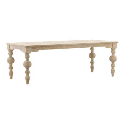Whitewash Mango Wood Table 87 in Wide