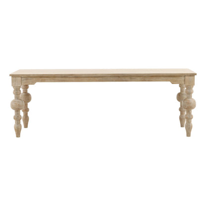 Whitewash Mango Wood Table 87 in Wide