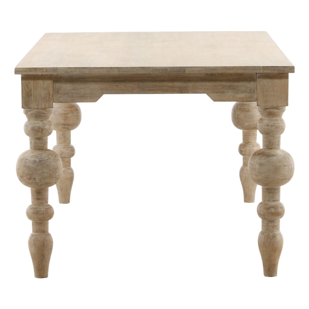 Whitewash Mango Wood Table 87 in Wide