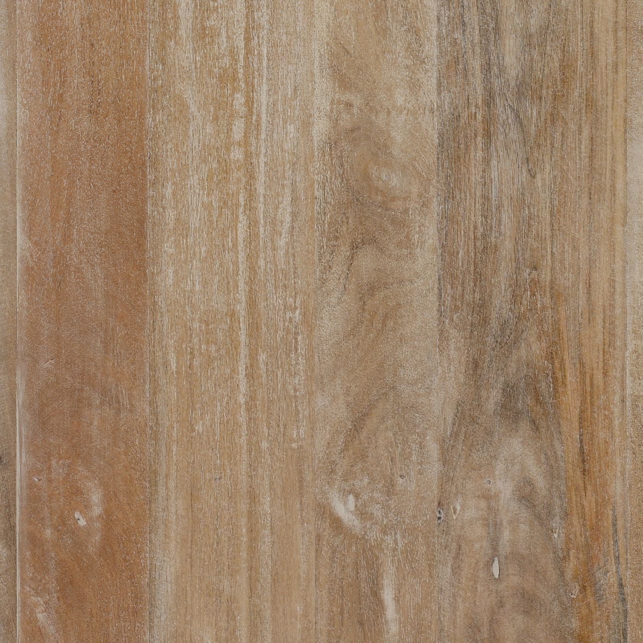 Natural and Black Mango Wood, Iron and Glass Cabinet 48 in Wide