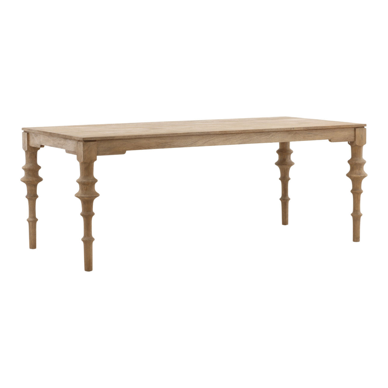 Natural Mango Wood Table 78 in Wide