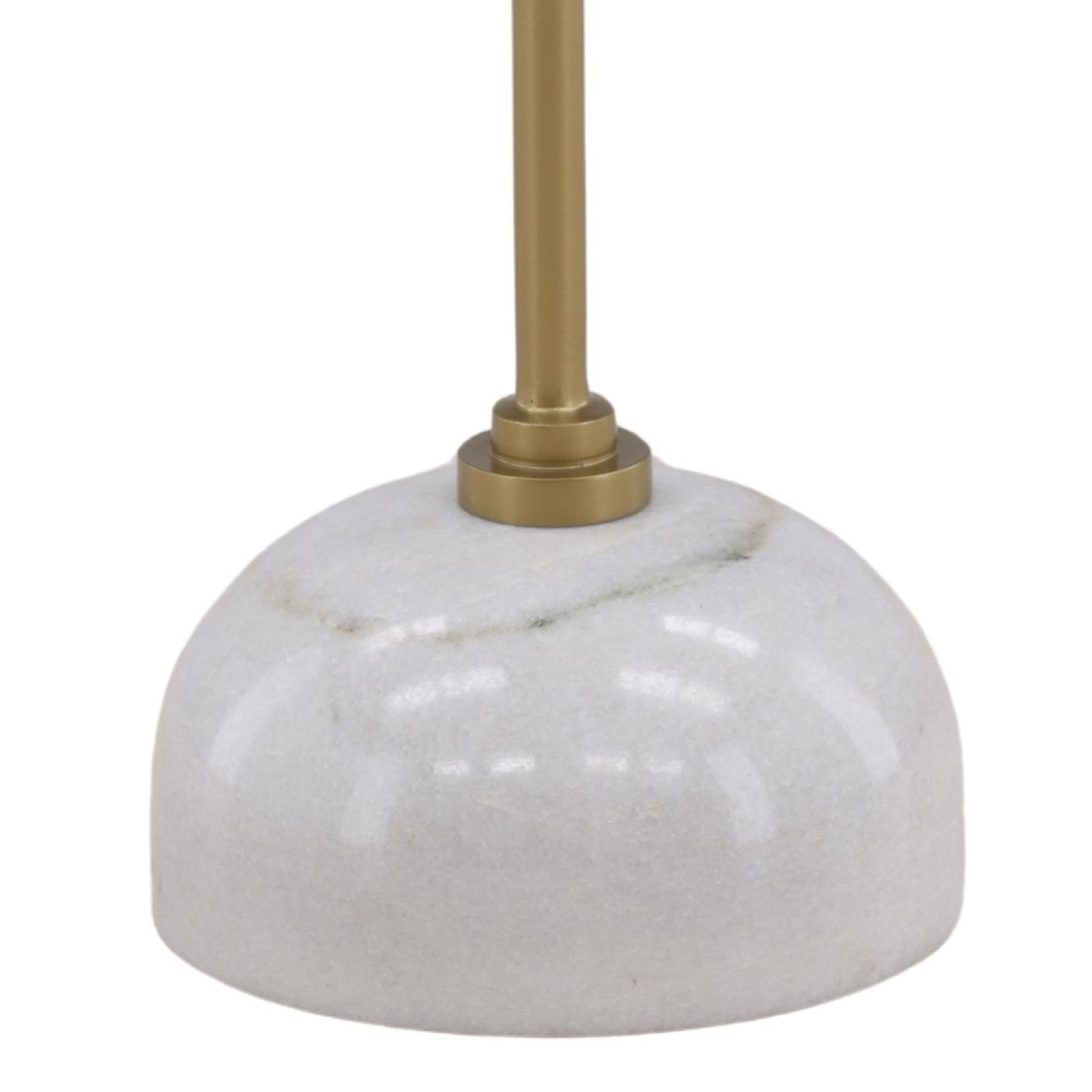 Beige and Brass Tendu Marble, Rajnagar Marble and Iron Table 15 in Wide