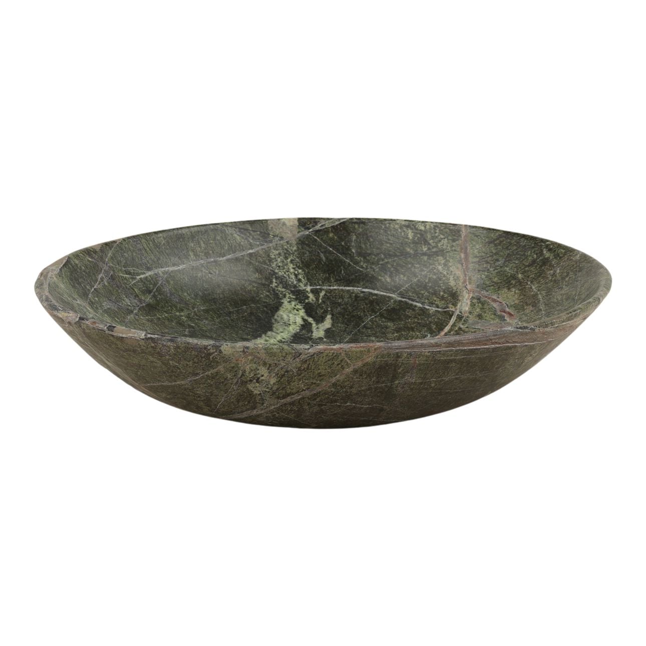 Green Marble Bowl 20 in Wide
