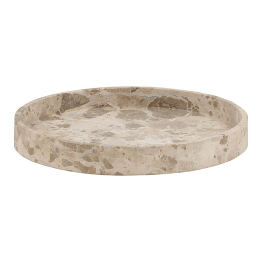 Beige Marble Bowl 20 in Wide
