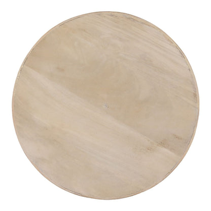 Light Natural Mango Wood and Cane Table 13 in Wide