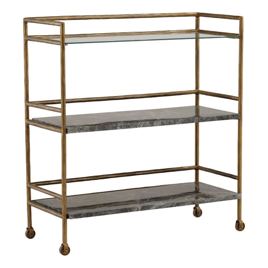 Signature Bidasar Marble, Iron and Glass Home Accent