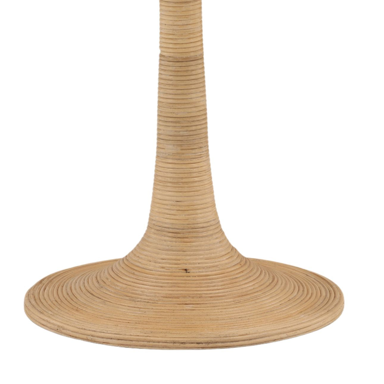 Natural Travertine, Cane and Iron Table 18 in Wide