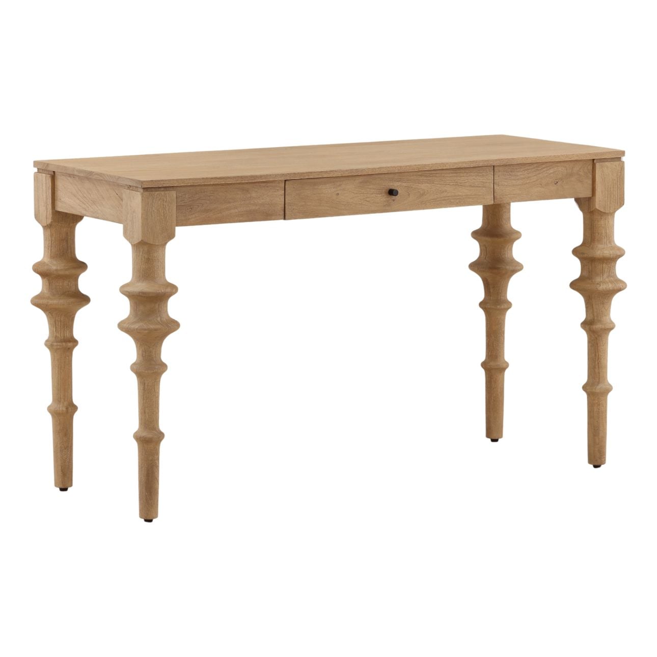 Natural Mango Wood Desk 54 in Wide