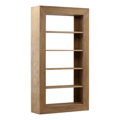 Natural Mango Wood Bookcase 48 in Wide