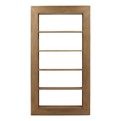 Natural Mango Wood Bookcase 48 in Wide