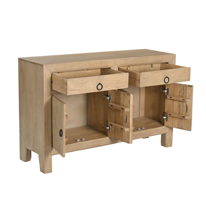 Natural Mango Wood Sideboard 55 in Wide