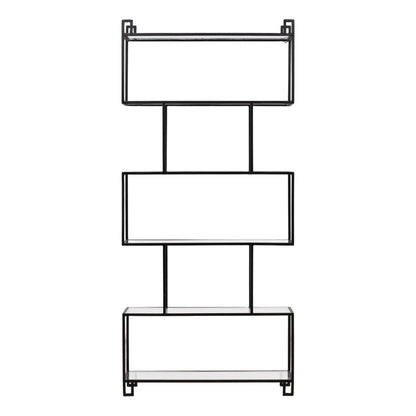 Elevated Iron and Glass Bookcases & Shelving