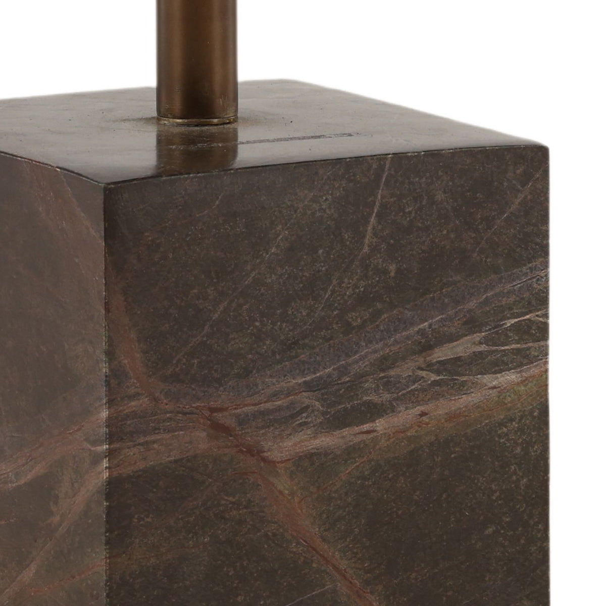Modern Bidasar Marble and Iron Home Accent