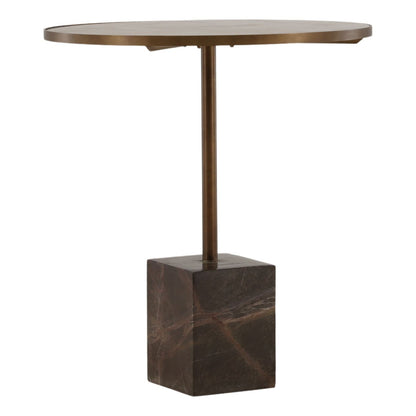 Modern Bidasar Marble and Iron Home Accent
