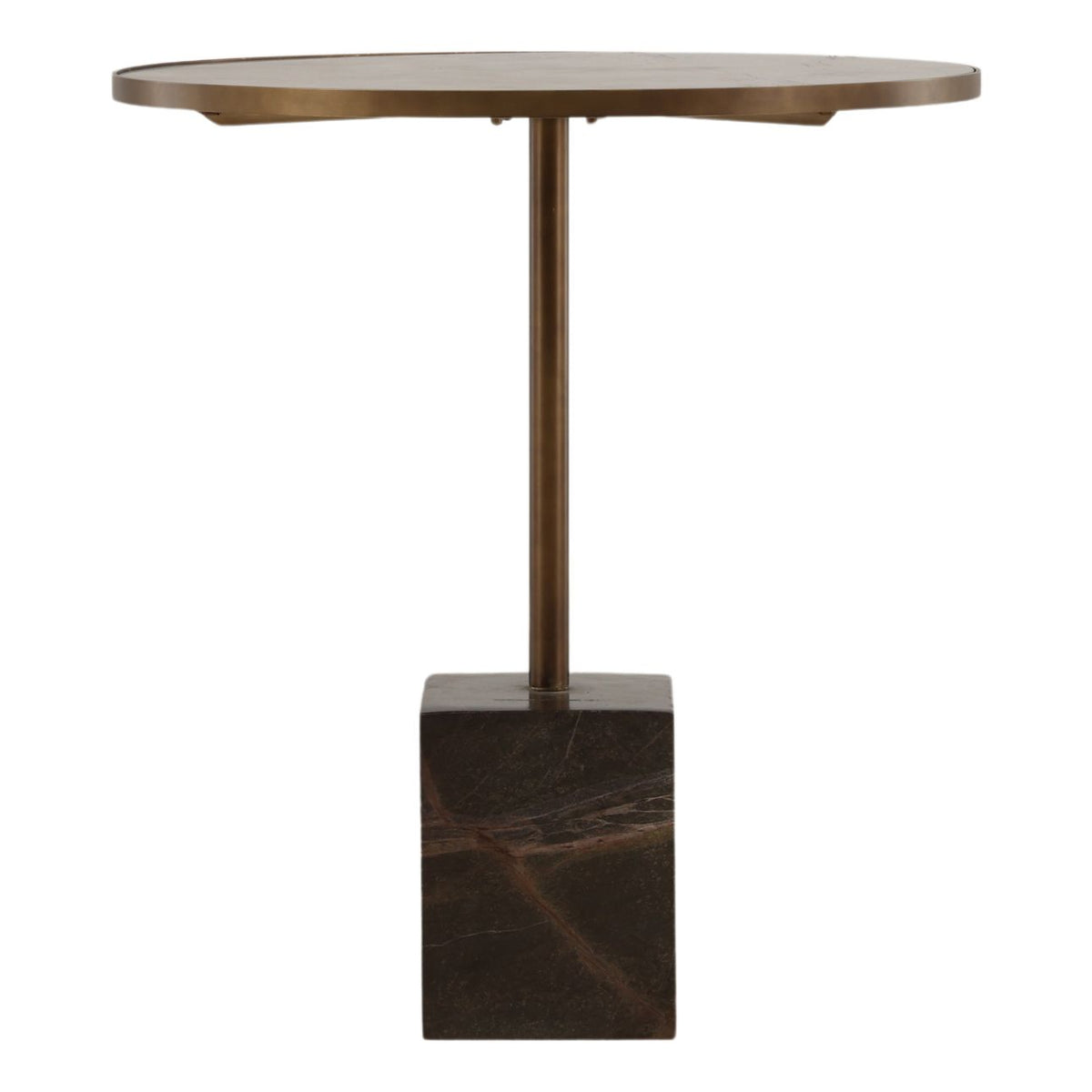 Modern Bidasar Marble and Iron Home Accent