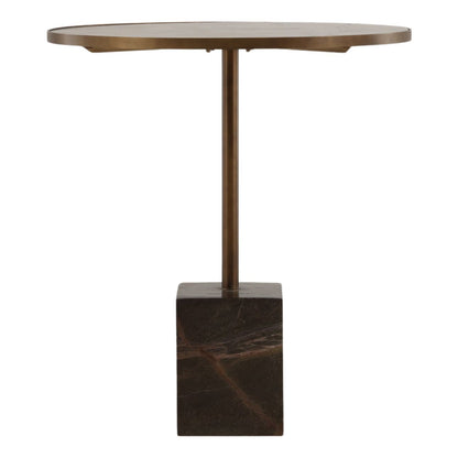 Modern Bidasar Marble and Iron Home Accent