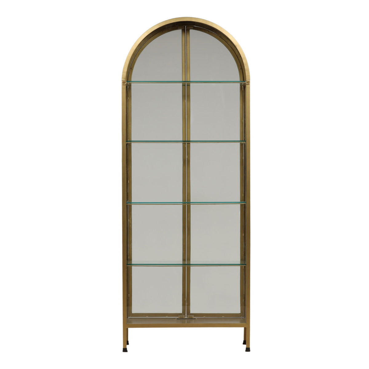 Artisan Iron Frame and Glass Doors Cabinet