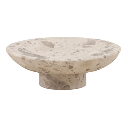 Beige Tendu Marble Bowl 12 in Wide