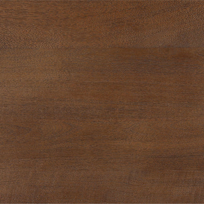 Brown and Black Mango Wood and Iron Table 52 in Wide