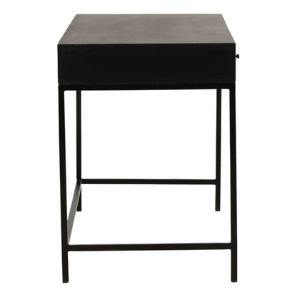 Elevated Mango Wood, Oak Veneer and Iron Desk