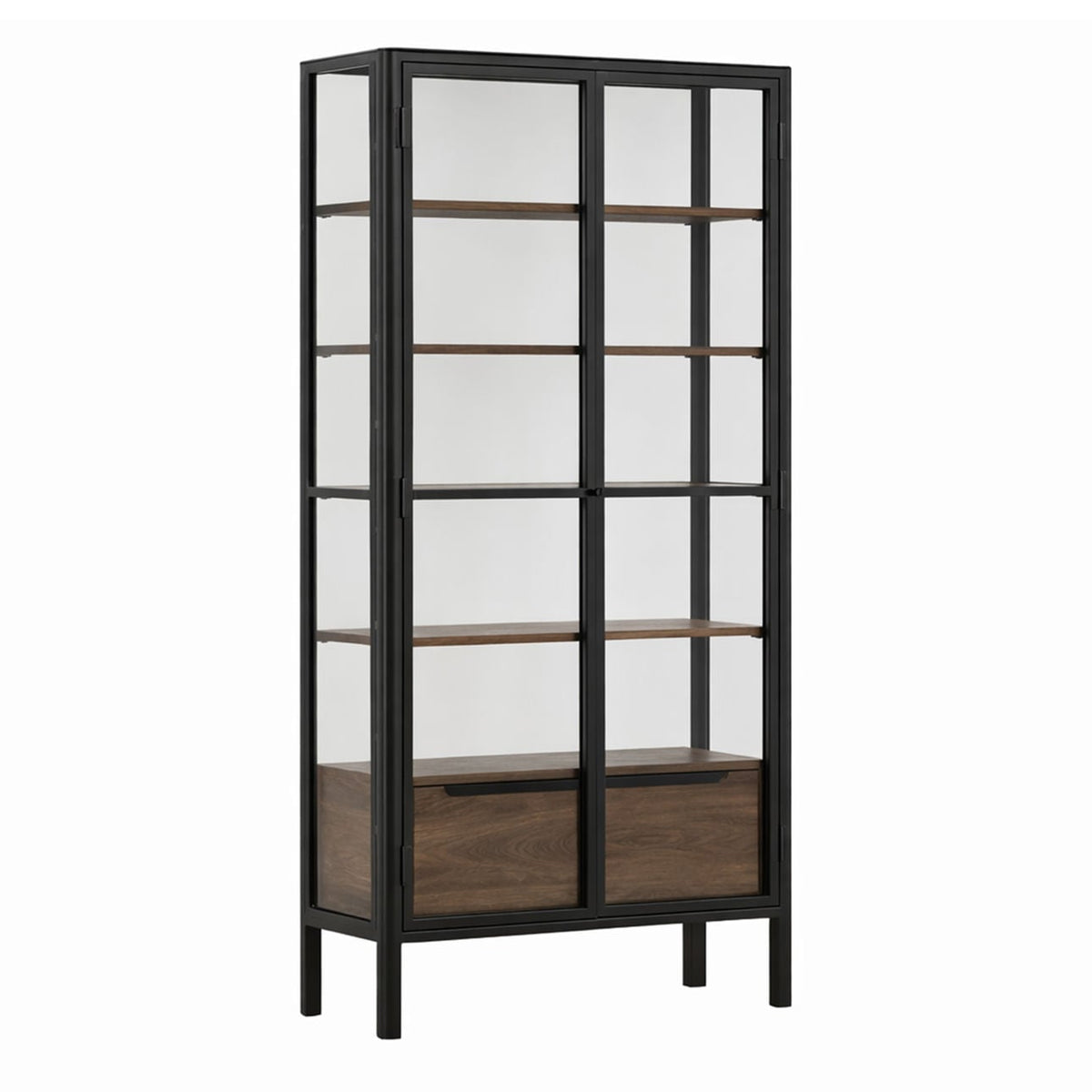 Heritage Iron, Glass and Mango Wood Cabinet