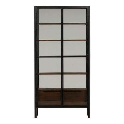 Heritage Iron, Glass and Mango Wood Cabinet