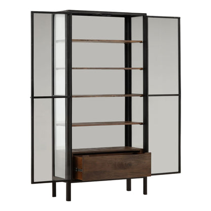 Heritage Iron, Glass and Mango Wood Cabinet