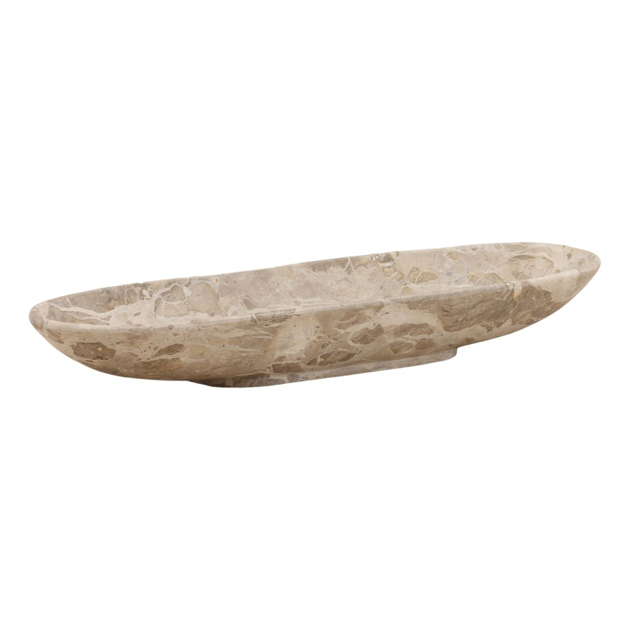 Beige Tendu Marble Bowl 25.5 in Wide