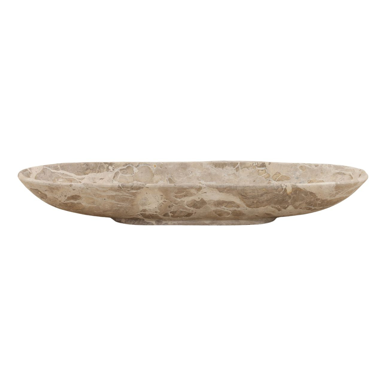 Beige Tendu Marble Bowl 25.5 in Wide