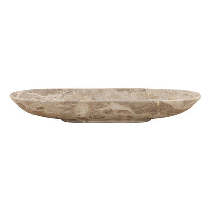 Beige Tendu Marble Bowl 25.5 in Wide