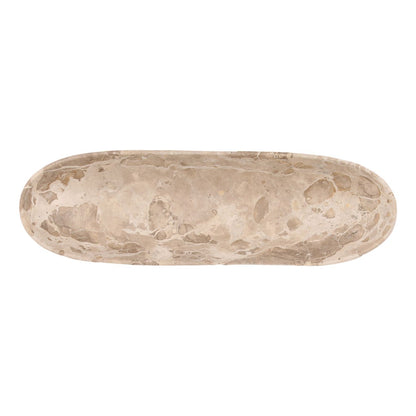 Beige Tendu Marble Bowl 25.5 in Wide