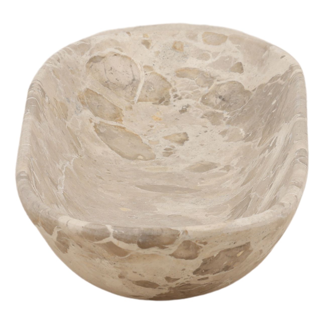 Beige Tendu Marble Bowl 25.5 in Wide