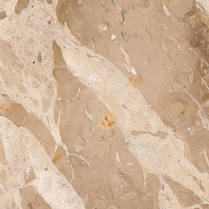 Brown, Green, and Beige Marble and Black Iron, Mango Wood, Bidasar and Tendu Marble Table 23 in Wide