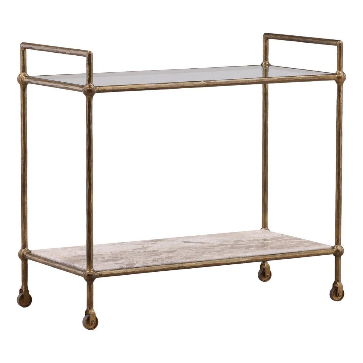 Curated Tendu Marble, Glass and Iron Home Accent
