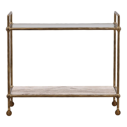 Curated Tendu Marble, Glass and Iron Home Accent