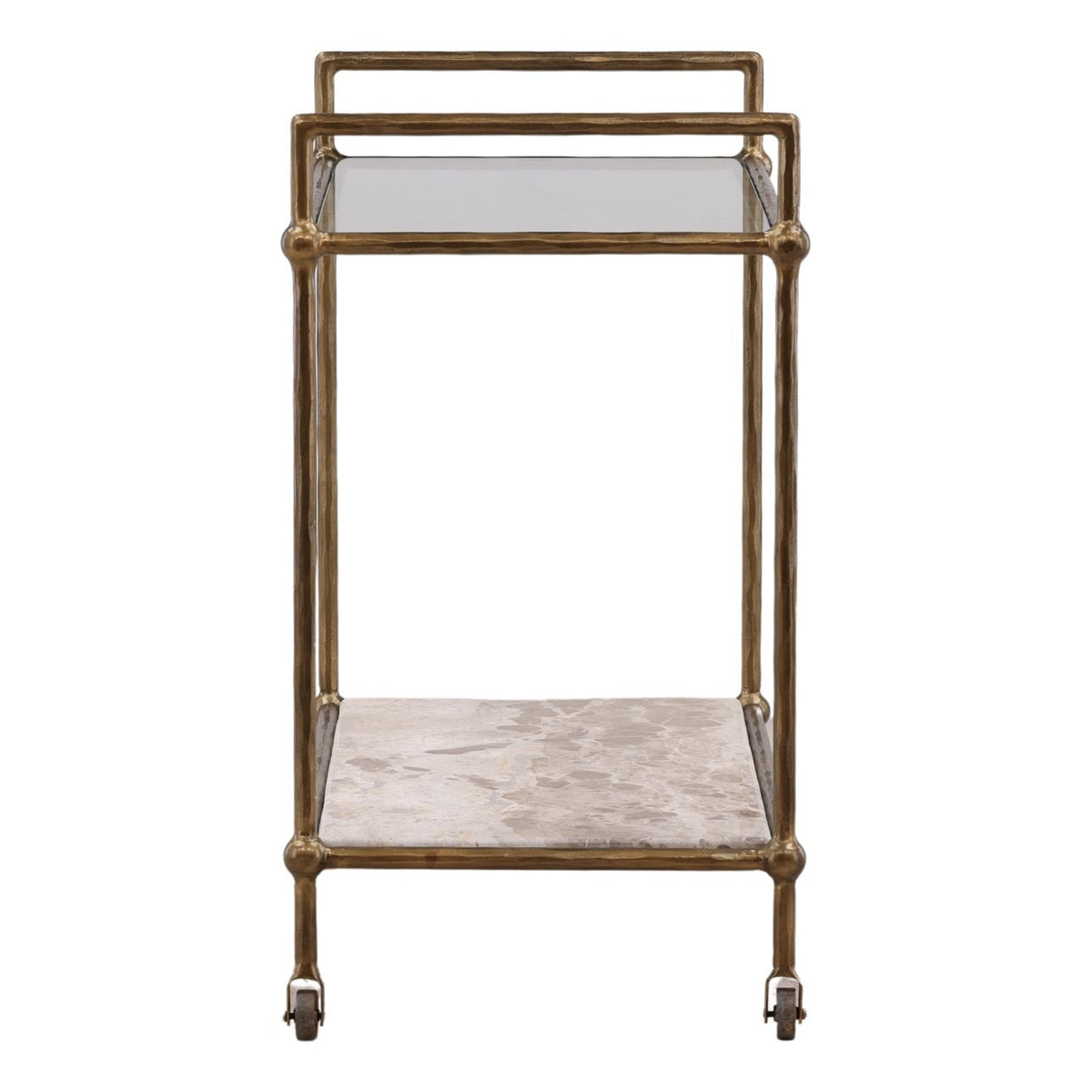 Curated Tendu Marble, Glass and Iron Home Accent