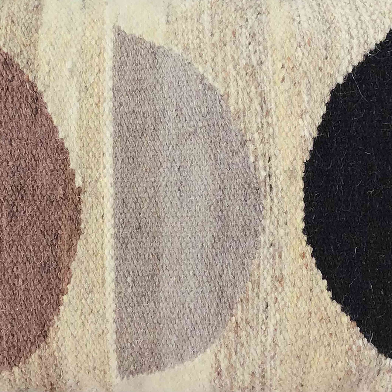 Multicolor Wool Pillow 24 in Wide