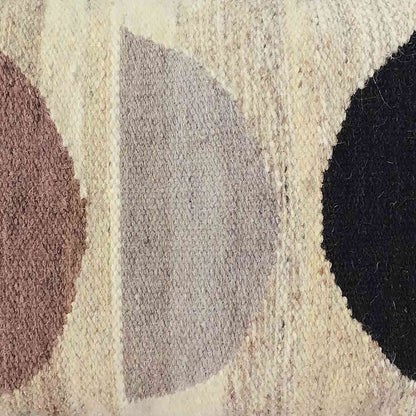 Multicolor Wool Pillow 24 in Wide