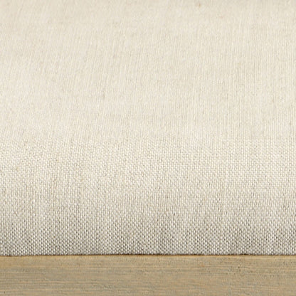 Refined Linen Upholstery and Ash Wood Dining Chair